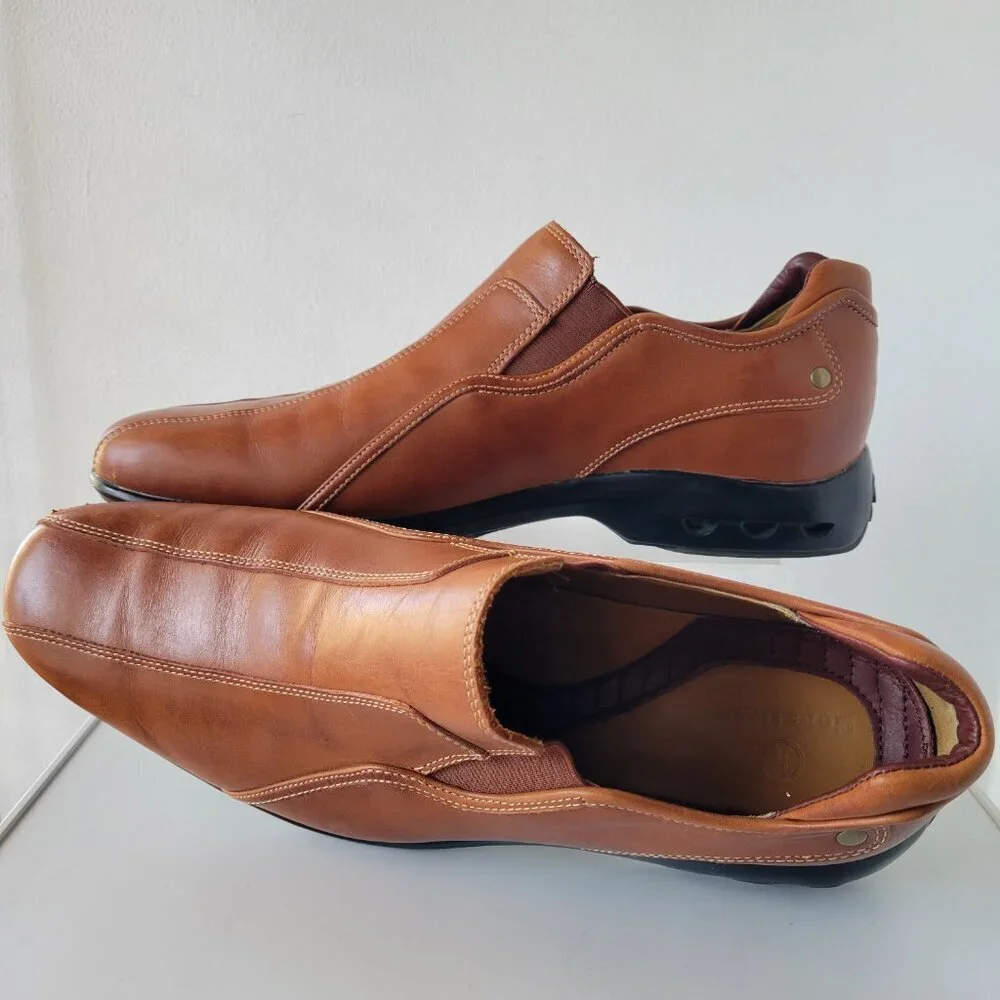 Men's Dress Casual Shoe Brown Cole Haan Bicycle Toe Loafer (Size: 11M)